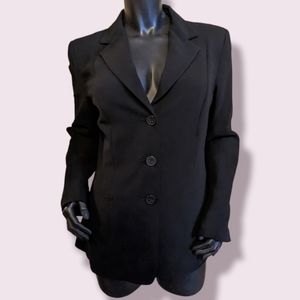 NEW Jones New York Platinum Collection Black 3 Button Suit Jacket Size 14